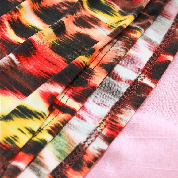 y2k Black/Red Fire Cheetah Print Ruched Tank Top - Picture 8 of 8